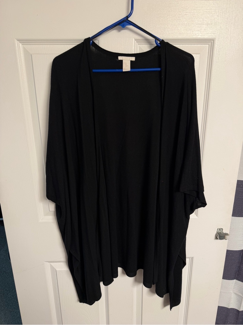 H&M Black 3/4 sleeve Open Cardigan Size M/L